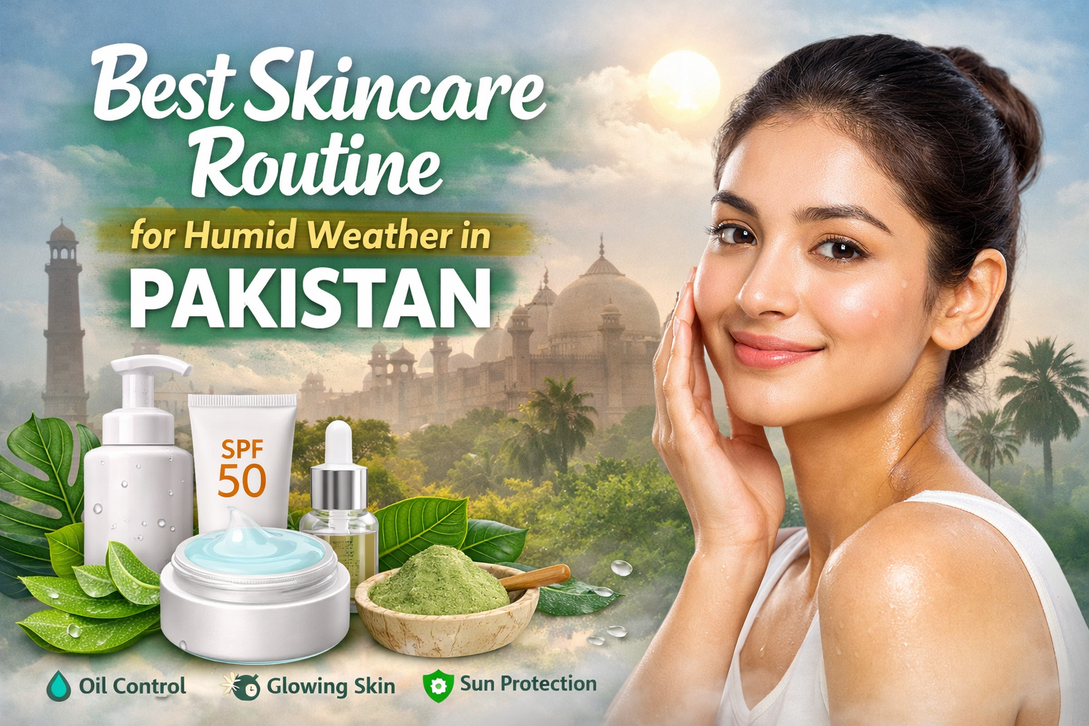 Best skincare routine for humid weather in Pakistan